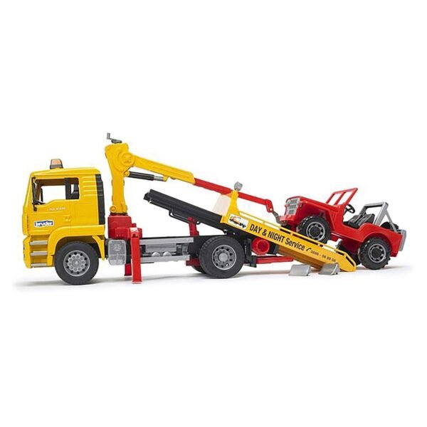 Bruder 1/16 Man Tga Breakdown Truck with Cross Country Vehicle - Image 4