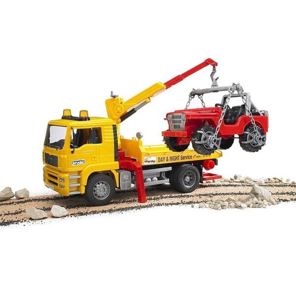 Bruder 1/16 Man Tga Breakdown Truck with Cross Country Vehicle - Image 5