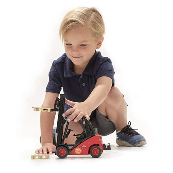 Bruder 1:16 Linde Fork Lift H30D with 2 Pallets Toy Truck - Image 5