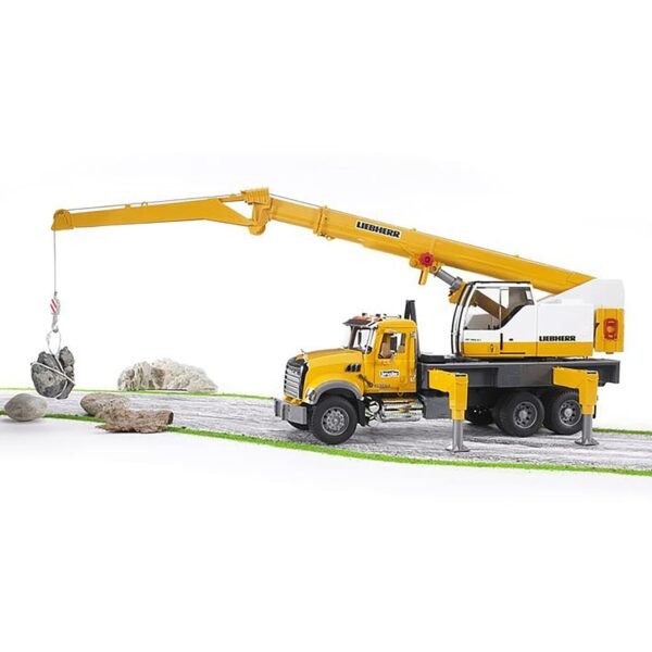 Bruder 1/16 MACK Granite Liebherr Crane Truck - Image 5