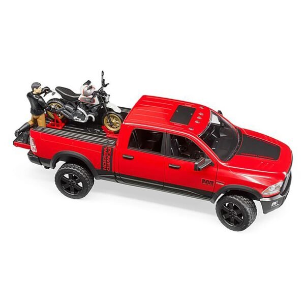 Bruder 1/16 RAM 2500 Power Wagon with Ducati Desert Sled - Image 2