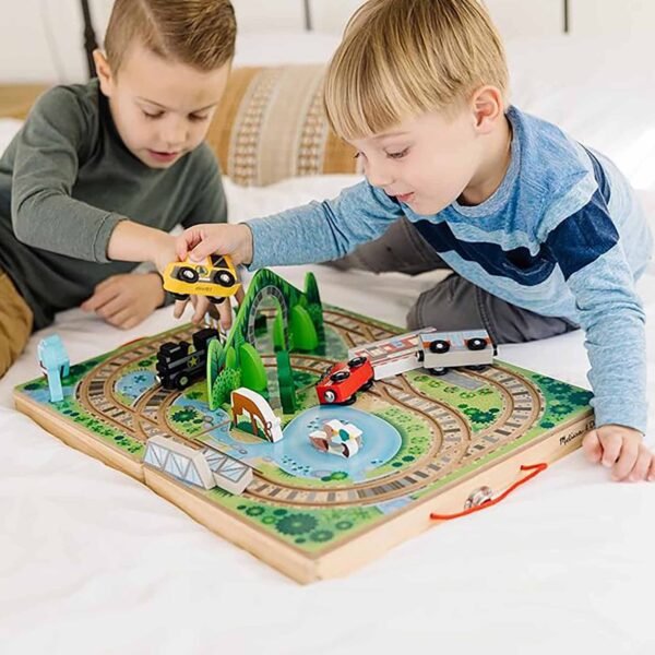 Melissa & Doug Take-Along Tabletop Railroad - Image 3