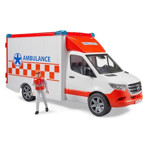 Bruder Mercedes G3 Sprinter Ambulance with Driver L&S - Image 2