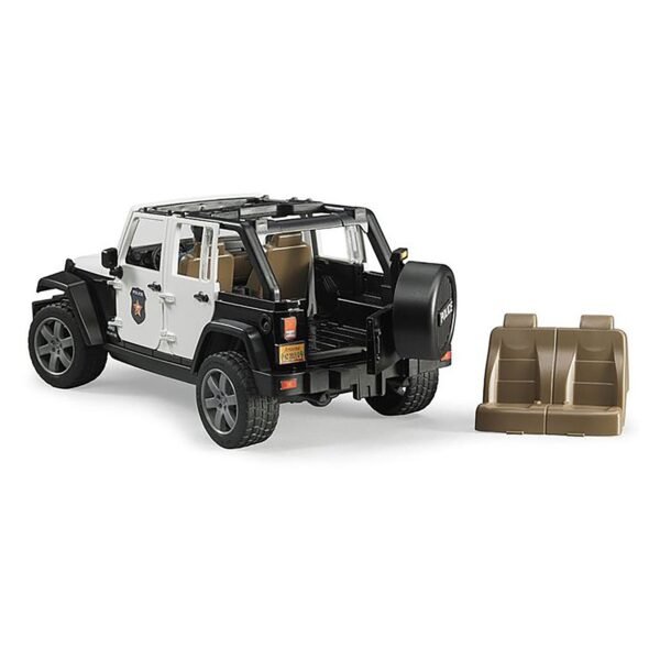 Bruder 1/16 Jeep Wrangler Rubicon Police Vehicle with Policeman - Image 3