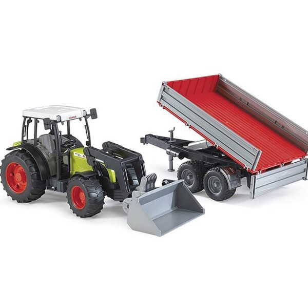Bruder 1/16 Claas Nectis 267 F Tractor with Tipping Trailer - Image 2