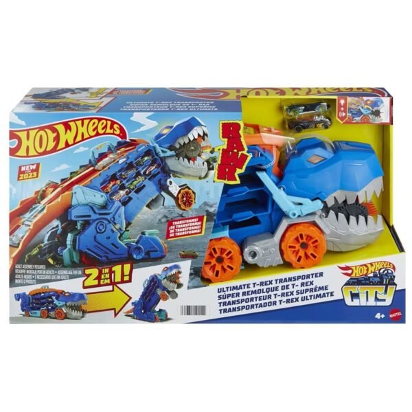 Hot Wheels City Ultimate T-Rex Transporter Playset - Image 5