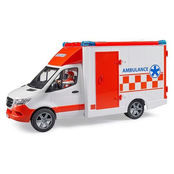 Bruder Mercedes G3 Sprinter Ambulance with Driver L&S - Image 9