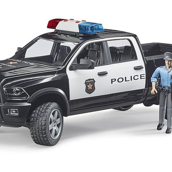 Bruder 1/16 Police Ram 2500 with Policeman Officer - Image 3