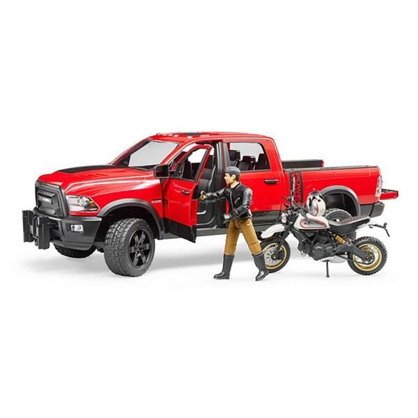 Bruder 1/16 RAM 2500 Power Wagon with Ducati Desert Sled - Image 3
