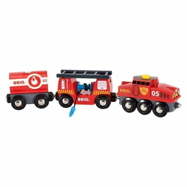 BRIO Train - Rescue Firefighting Train (4 pieces) - Image 2
