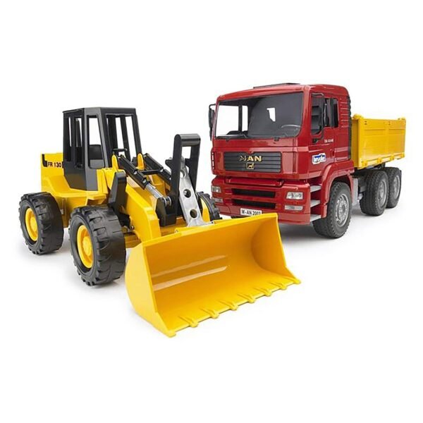 Bruder Construction Truck with Articulated Road Loader - Image 3
