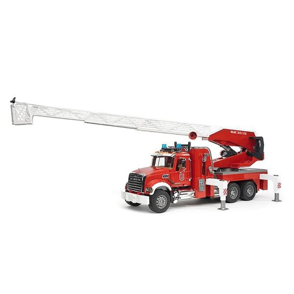 Bruder 1/16 Mack Granite Fire Engine with Slewing Ladder and Water Pump - Image 2