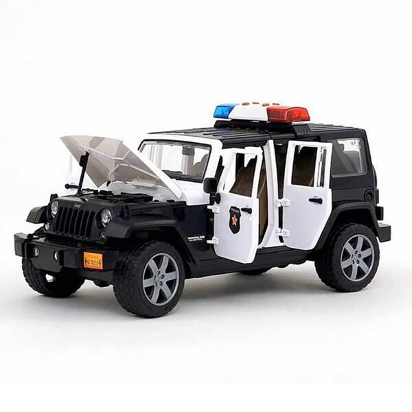 Bruder 1/16 Jeep Wrangler Rubicon Police Vehicle with Policeman - Image 4