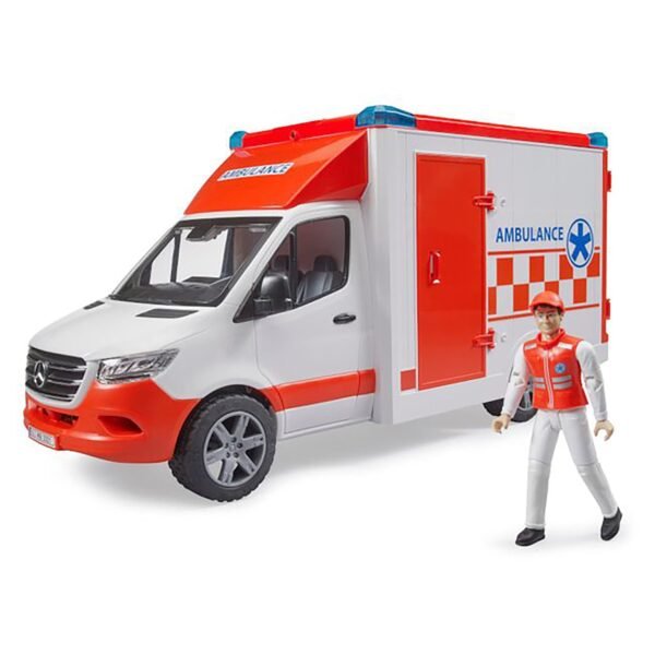 Bruder Mercedes G3 Sprinter Ambulance with Driver L&S - Image 3